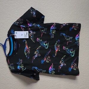 NWT Denim & Flower Neon Dinosaur Tshirt